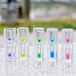 Timeglas Robust 3 Minutter Indkapslet Acryl