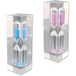 Timeglas Robust 3 Minutter Indkapslet Acryl