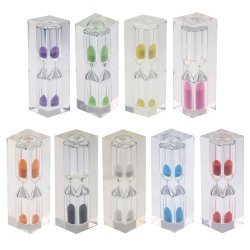 Timeglas Robust 3 Minutter Indkapslet Acryl