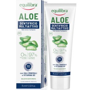 Naturlig Aloe Vera Tandkrm Equilibra Xylitol Triple Action 75 ml.