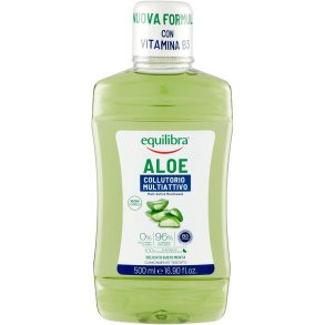 Naturlig Aloe Vera Mundskyl Equilibra Xylitol Triple Action 500 ml.