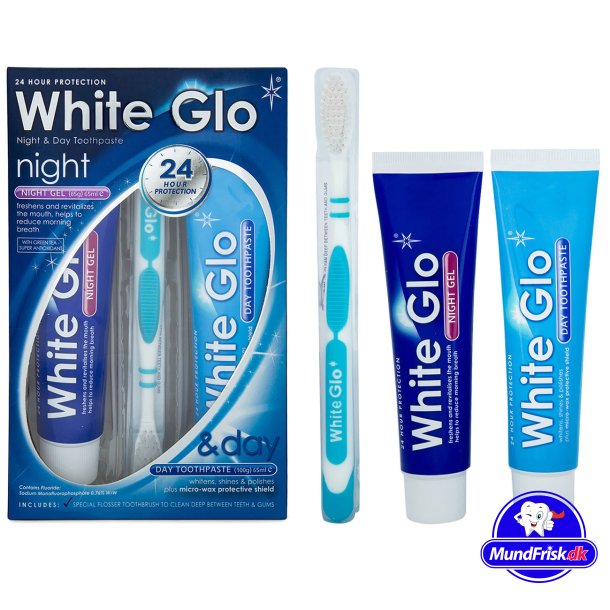 Zahnaufhellende Zahnpasta White Glo Night &amp; Day 185g