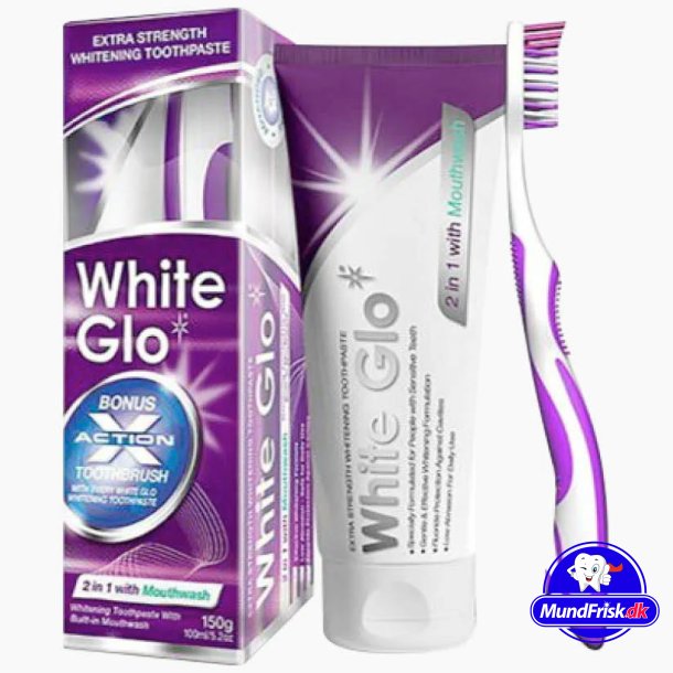 Zahnaufhellende Zahnpasta White Glo 2-in-1 Formula