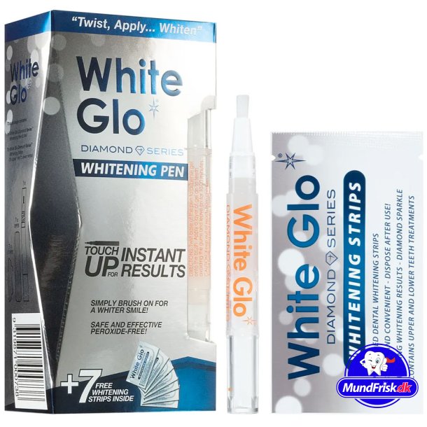 Zahnaufhellungsset White Glo Whitening Pen + Whitening Stripes