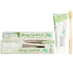Tannbleking Tannkrem + Bambus tannbrste WHITE GLO Oil