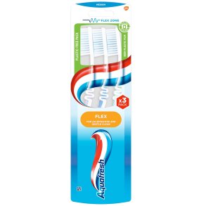 Aquafresh Flex Tandbrster 3 stk. Medium