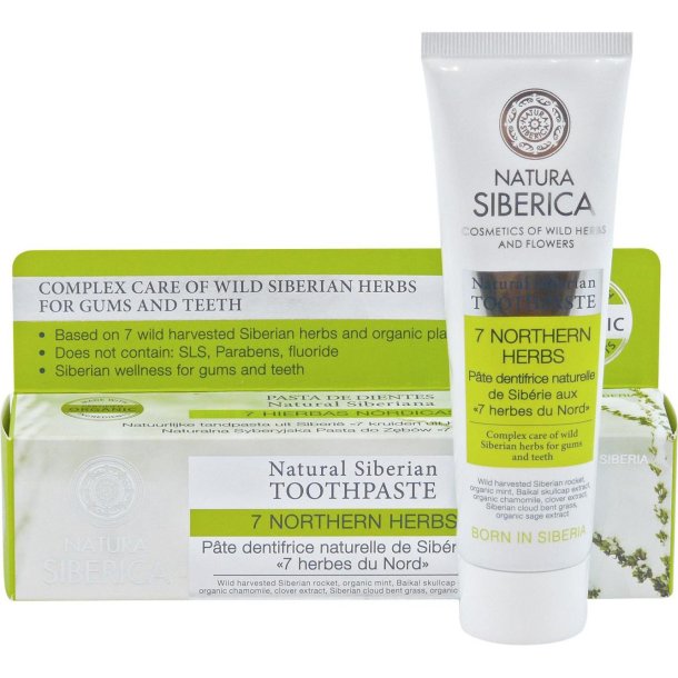 Naturlig urtetannkrem Nature Siberica 7 nordlige urter 100g