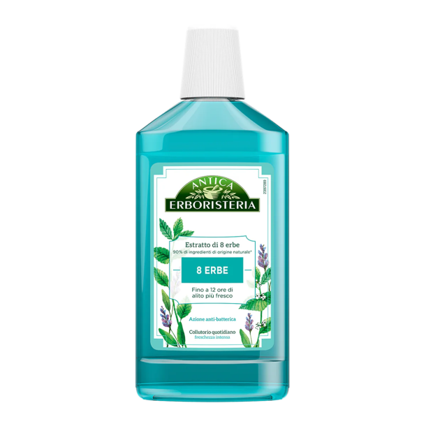 Herbal Mundskyl ANTICA Erboristeria 8 Herbs 500 ml.