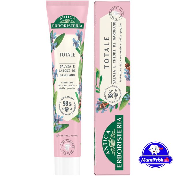 Natuurlijke Herbal Tandpasta ANTICA Erboristeria Totaal 75 ml.