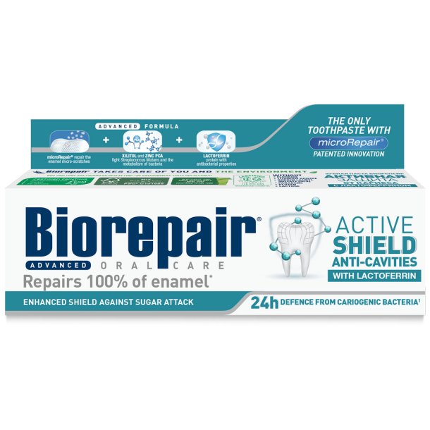 Biorepair Toothpaste Advanced Active Shield Anti-Cavity 75 ml