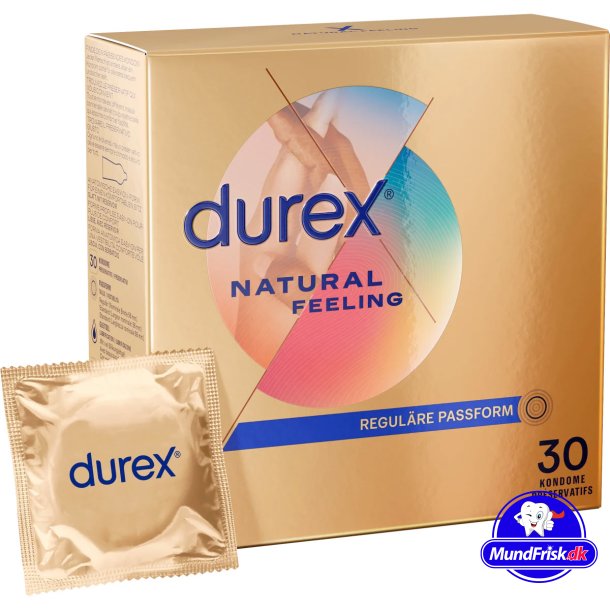 Latex-fri Kondomer 30 stk. Durex Natural Feeling