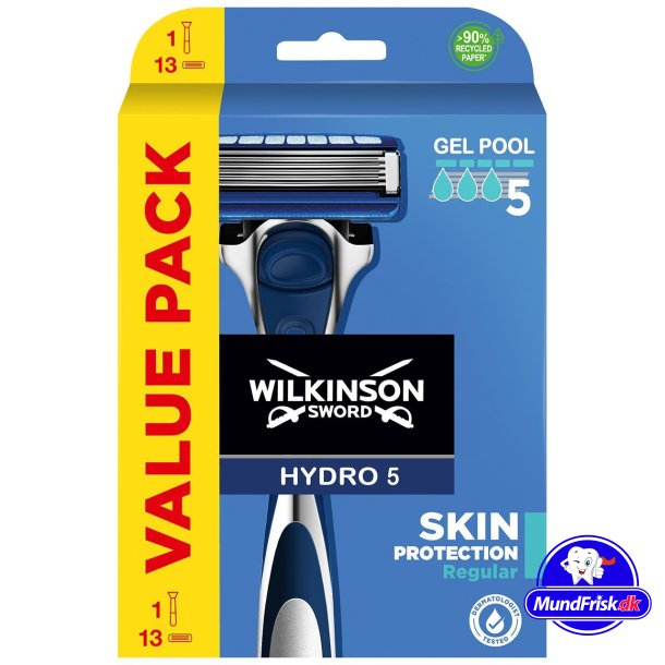 Wilkinson Hydro 5 Skin Razor + 13 partater