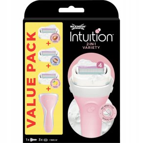 Wilkinson Sword Woman Barberskraber Intuition Variety + 3 Barberblade
