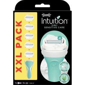Wilkinson Sword Woman Barberskraber Intuition Sensitive Care + 5 Barberblade