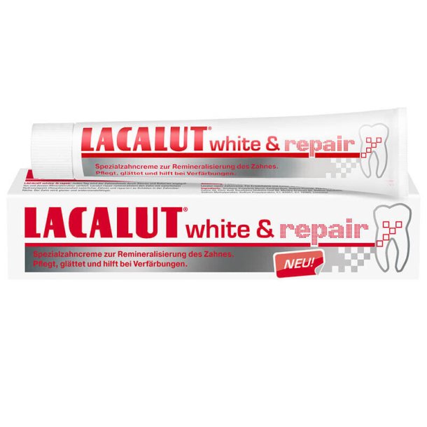 Lacalut White &amp; Repair tandkrm 75 ml.