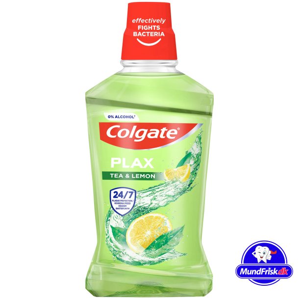 Colgate Plax Mundskyl Tea &amp; Lemon 500 ml.