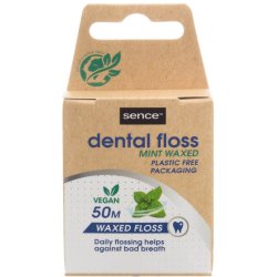 Tandtrd utan PFAS Sence Vegan Mint Floss 50 mtr.