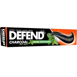 Charcoal Tannkrem DEFEND Extra Whitening Mint 75 ml.