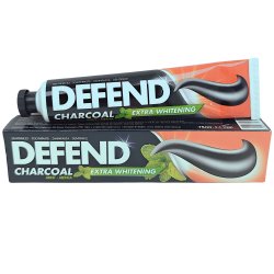 Charcoal Tannkrem DEFEND Extra Whitening Mint 75 ml.