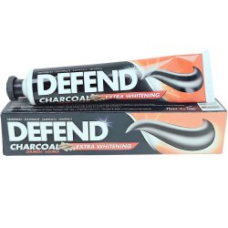 Charcoal Tannkrem DEFEND Extra Whitening Licorice 75 ml.