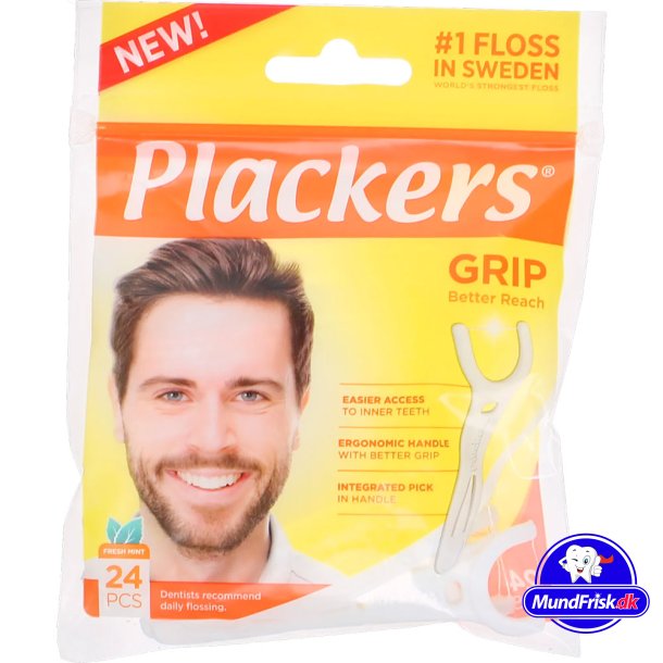Plackers GRIP Flosser Tandtrdshngare 24 st