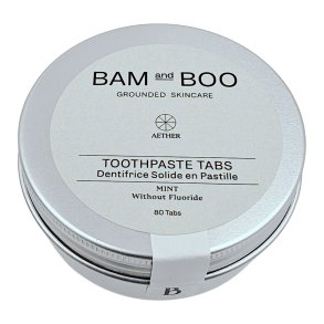 Tandkrmstabletter Bam&Boo Menthol Utan Fluor 80 st.