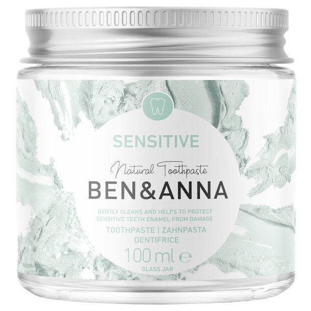 Natural Whitening Hammastahna BEN &amp; ANNA White Fluorivapaa 100 ml.