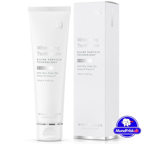 Tandblekning Tandkrm WhiteWash Silver Partikel 125 ml.