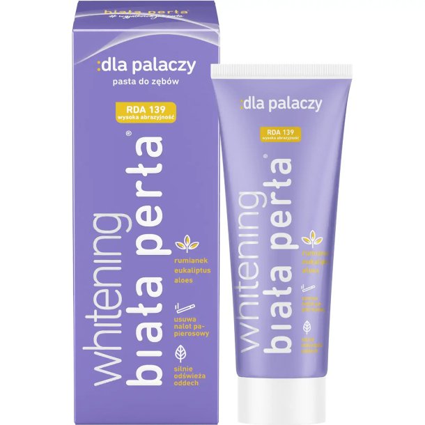 Tandblegning Tandpasta BIALA PERLA Smokers 75 ml.