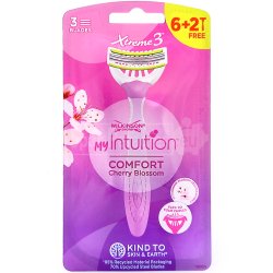 Wilkinson Engangsskrabere My Intuition Extreme 3 Cherry Blossom 8 stk.