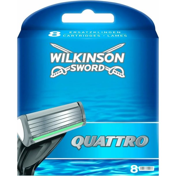 Wilkinson Sword Quattro Barberblade 8 stk.