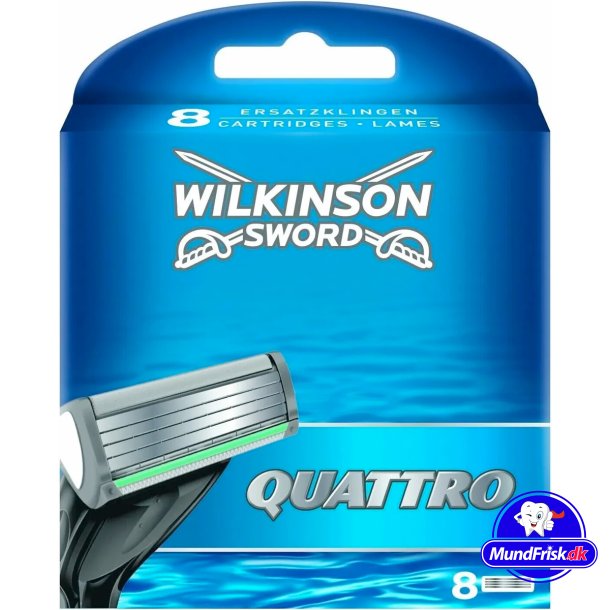 Wilkinson Sword Quattro Barberblade 8 stk.