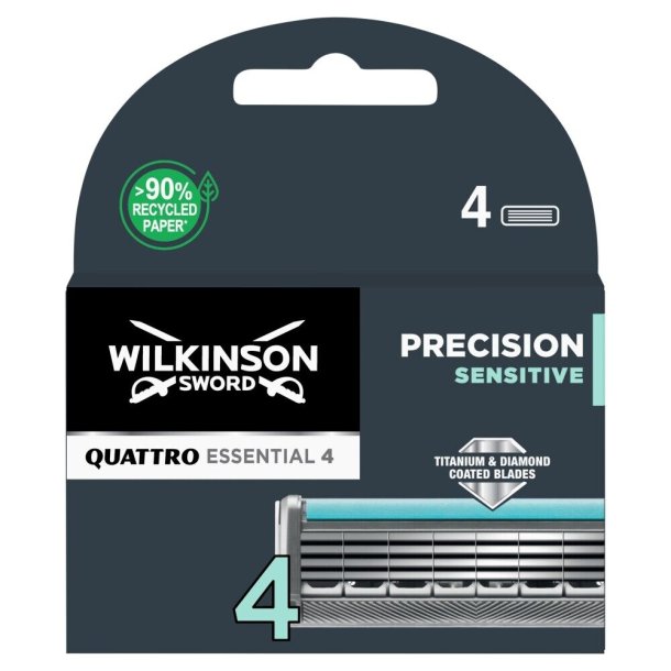 Wilkinson Quattro Titanium Precision Sensitive Razor Blades 4 st.