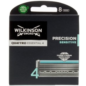 Wilkinson Quattro Titanium Precision Sensitive Barberblade 8 stk.