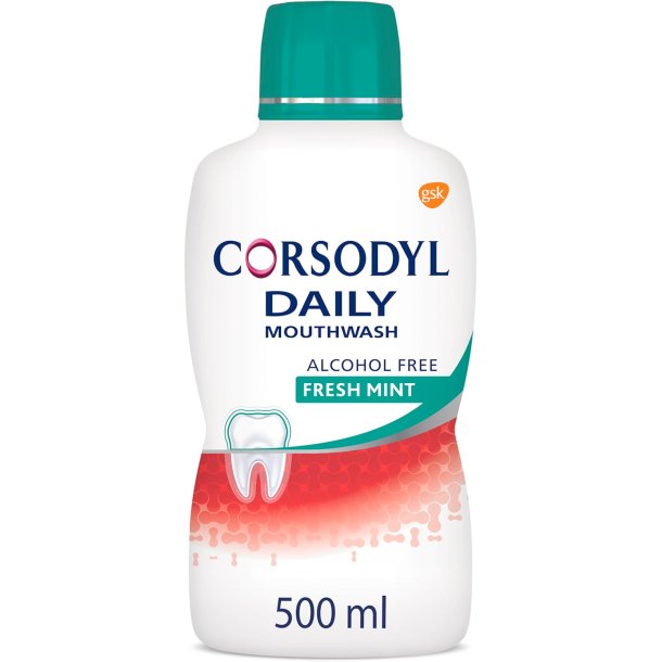 Corsodyl Munvatten Daily Freshmint 500 ml.