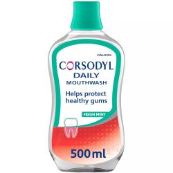 Corsodyl Munvatten Daily Freshmint 500 ml.