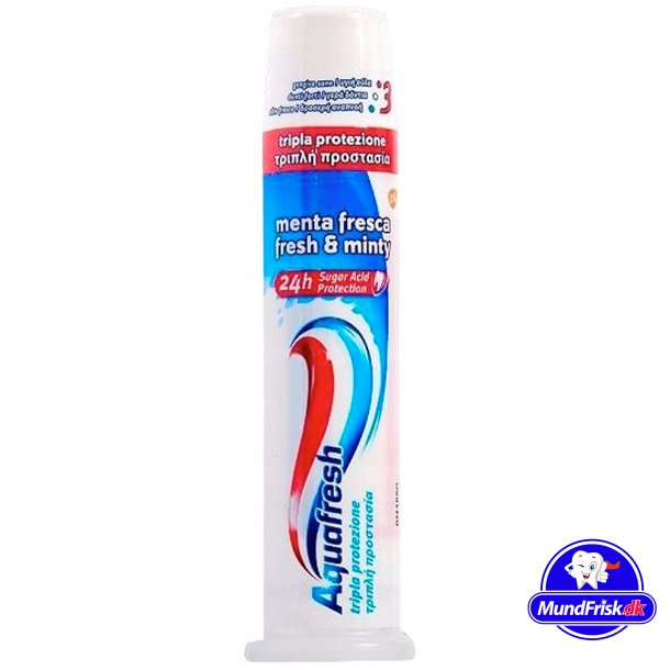 Aquafresh Tandpasta Original Triple Protection Pumpedispenser 100 ml.