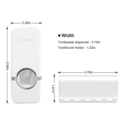 Tandkrmsdispenser + Tandborsthllare InnovaGoods