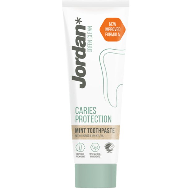 Jordan Green Clean Caries Protection Tannkrem 75 ml