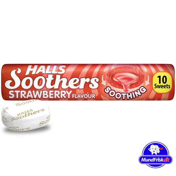 HALLS Soothers Halspastiller Strawberry 45 gr.