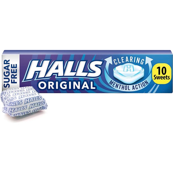 Halls Halstabletter Original Mentholyptus Sukkerfri 32 gr.