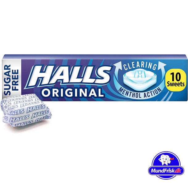 Halls Halspastiller Original Mentholyptus Sukkerfri 32 gr.