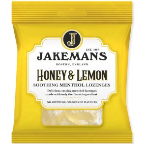 Jakemans Halspastiller Honning & Lemon 73 gr.