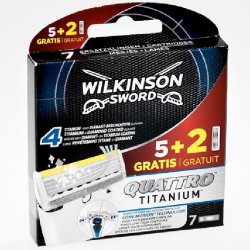 Wilkinson Sword Quattro Titanium Core Motion Barberblade 7 stk.