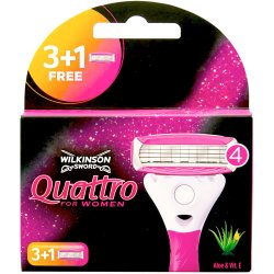  Wilkinson Quattro Women Barberblade 4 stk.
