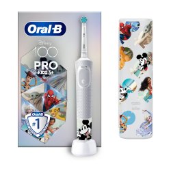 Oral-B PRO Eltandborste fr barn Disney 100 Year + Resefodral