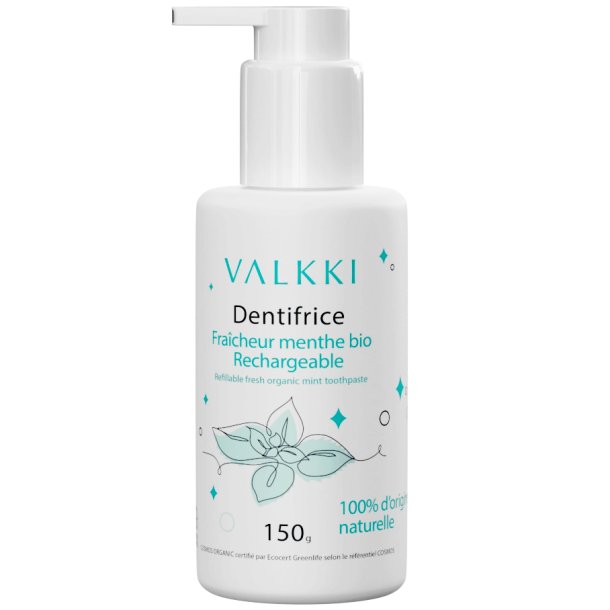 Ekologisk tandkrm Valkki Mint 150g Pumpflaska
