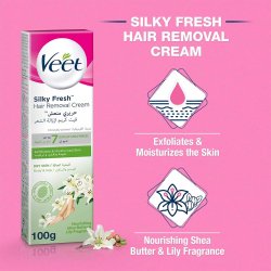 Veet Hair Removal Cream Silky Fresh Dry Skin 100 ml