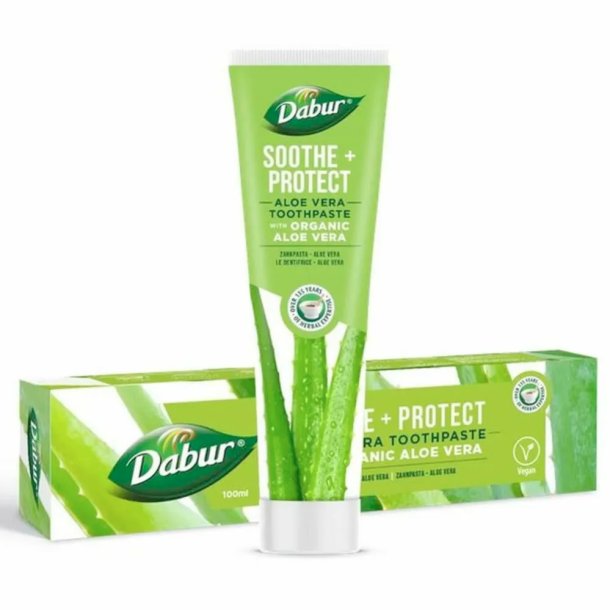 DABUR Tandpasta Organic Aloe Vera 100 gr