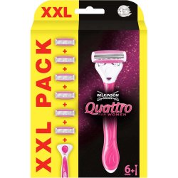 Wilkinson Quattro Women Barberskraber + 6 stk. Barberblade